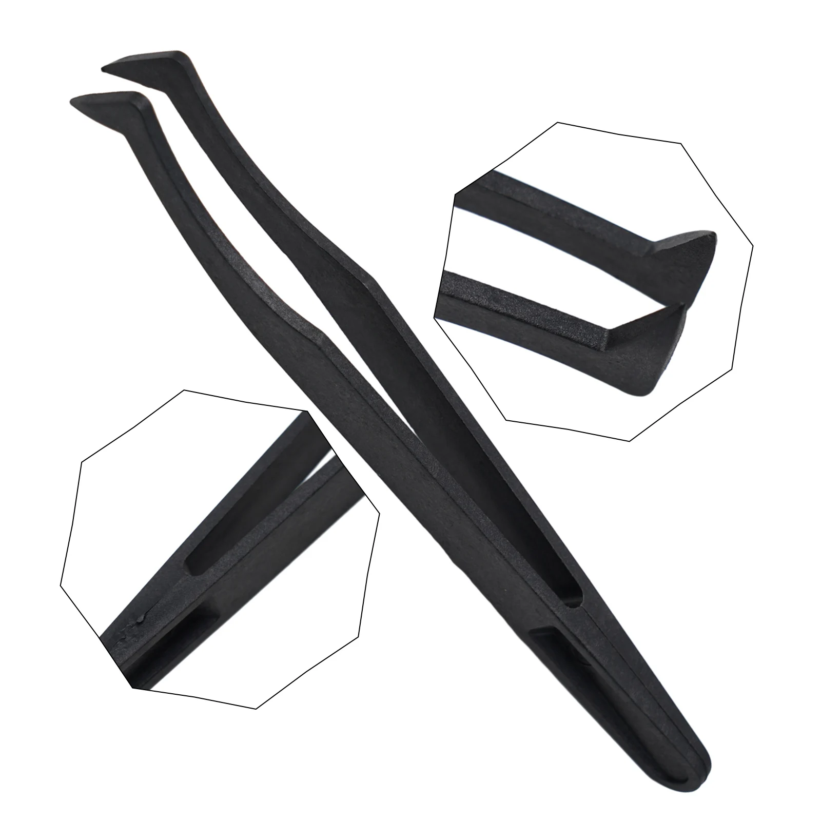 Anti-Static Carbon Fiber Tweezers Precision Maintenance Industrial Repair Tool False Eyelash Tweezers 120mm Hand Tools