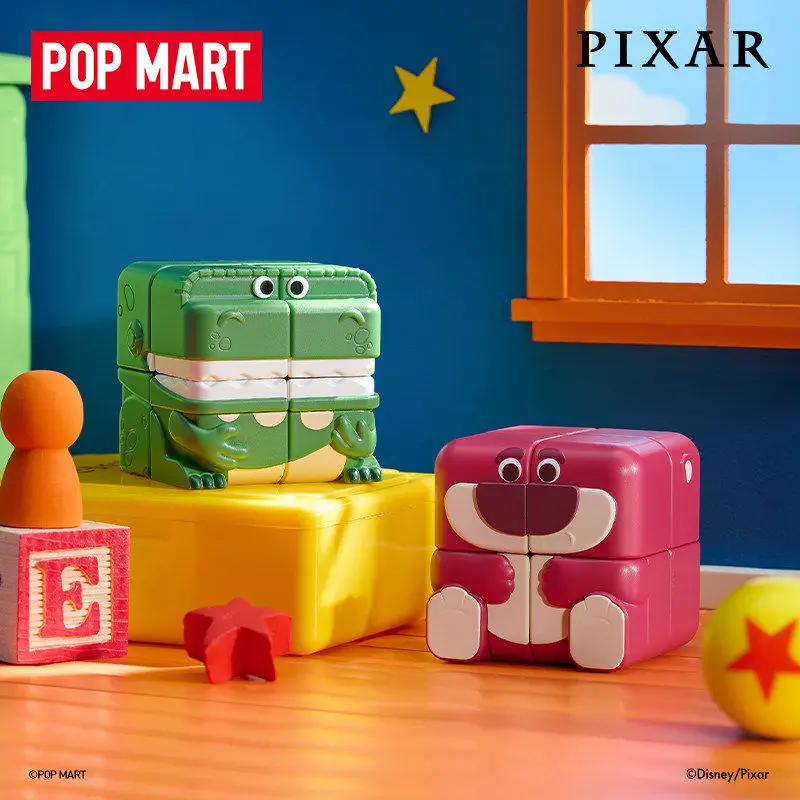 

POP MART Disney Pixar Pop Cube Cubiec Series Blind Box Toy Mystery Box Desktop Decoration Model Collection Figure Birthday Gift