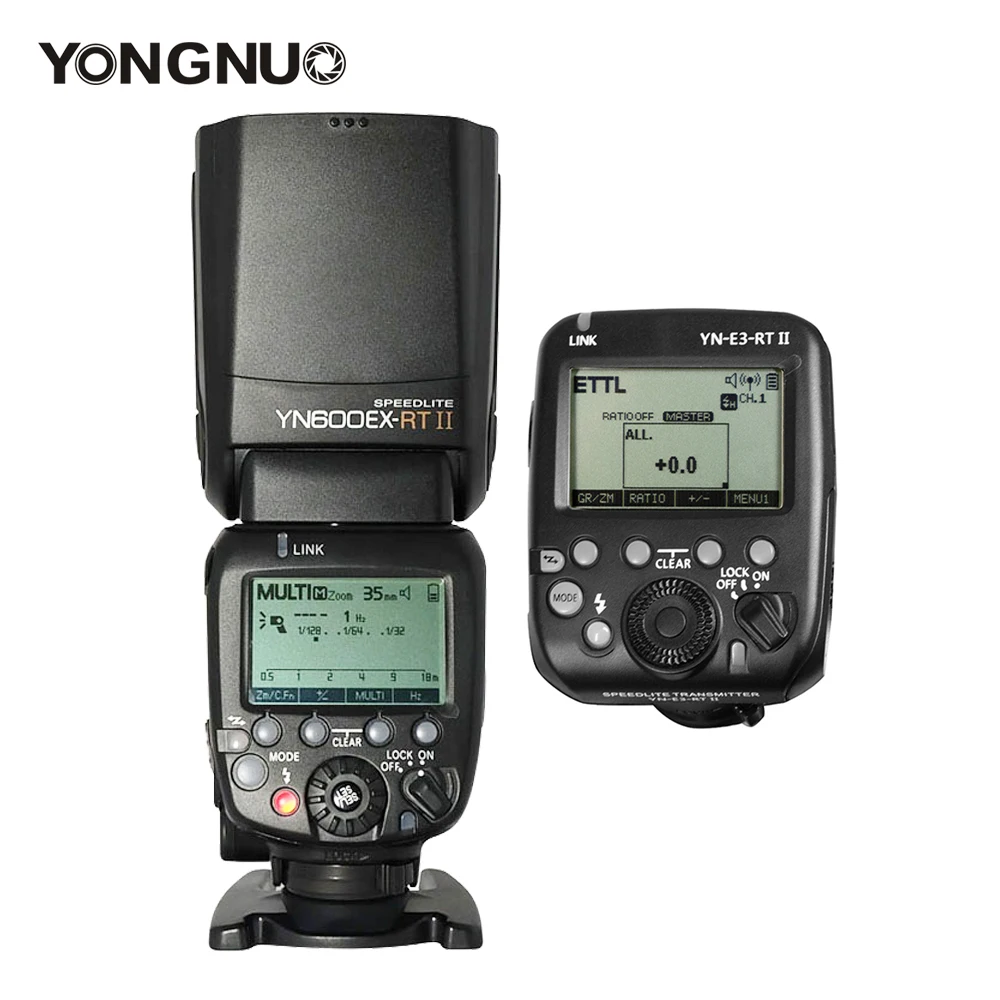 

YONGNUO YN600EX-RT II Wireless Flash yn600exrt ii ttl Speedlite E3RT Transmitter for Canon 6D II 5D mark II III IV 1DX Mark III