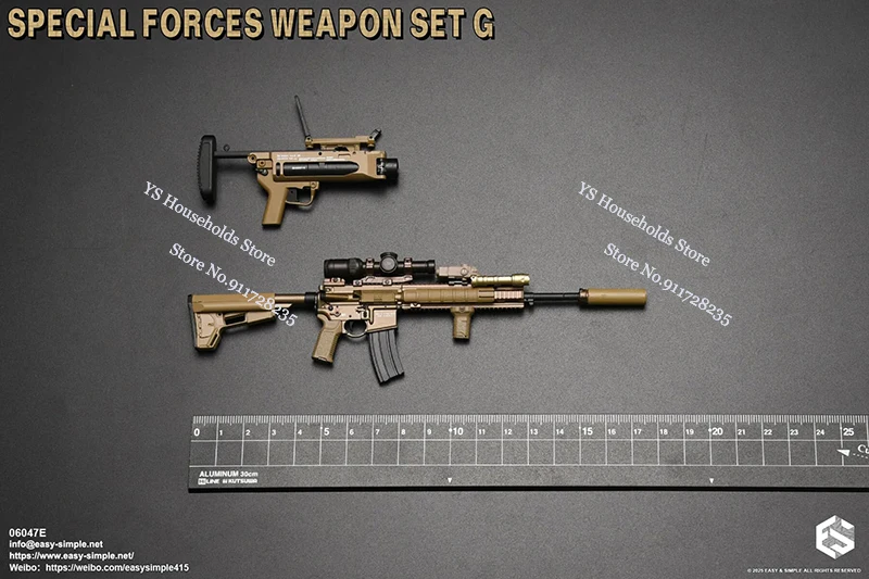 

Easy Simple 06047 1/6 Special Forces Man Soldier Rifle Model Toys Accessory For 12inch Miltary Action Figure Scene Ornament