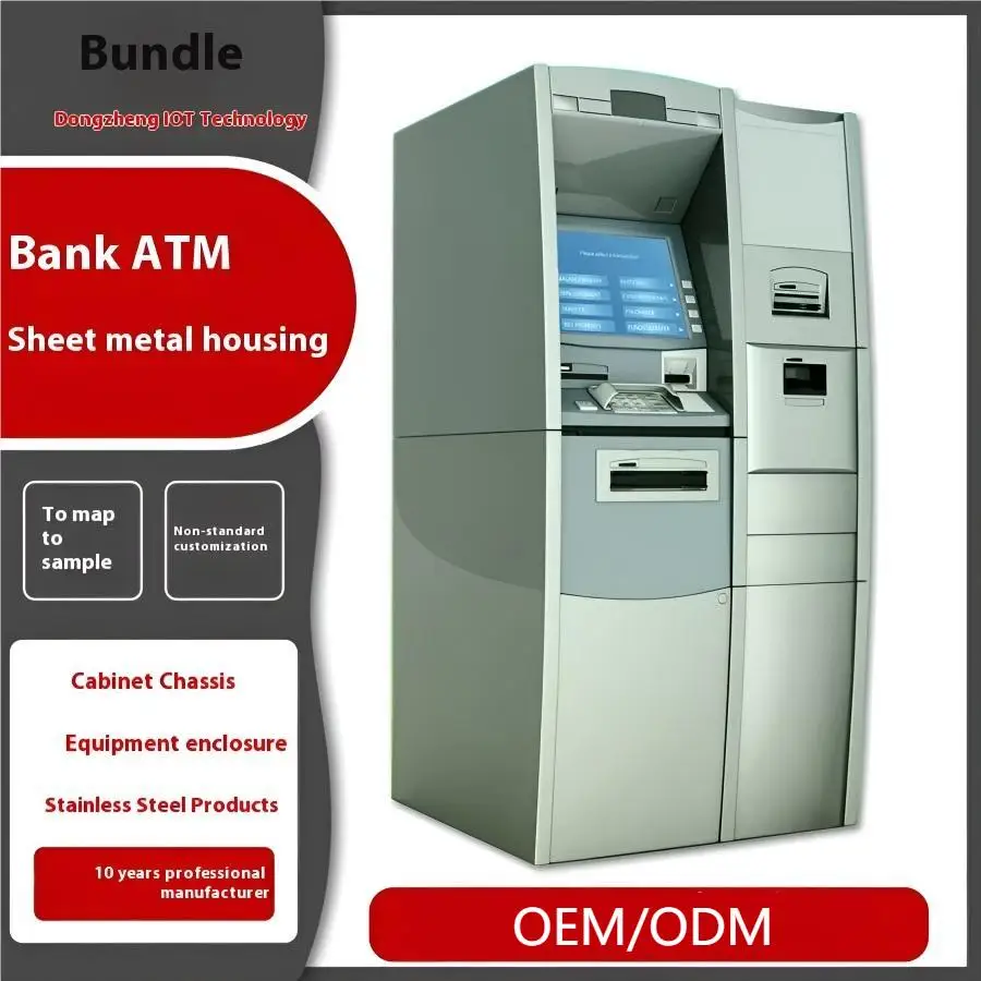 Macchina ATM con touchscreen in metallo da 15\" Sicurezza di livello bancario Supporto multilingue Disponibilità OEM/ODM per il ritiro di depositi in contanti