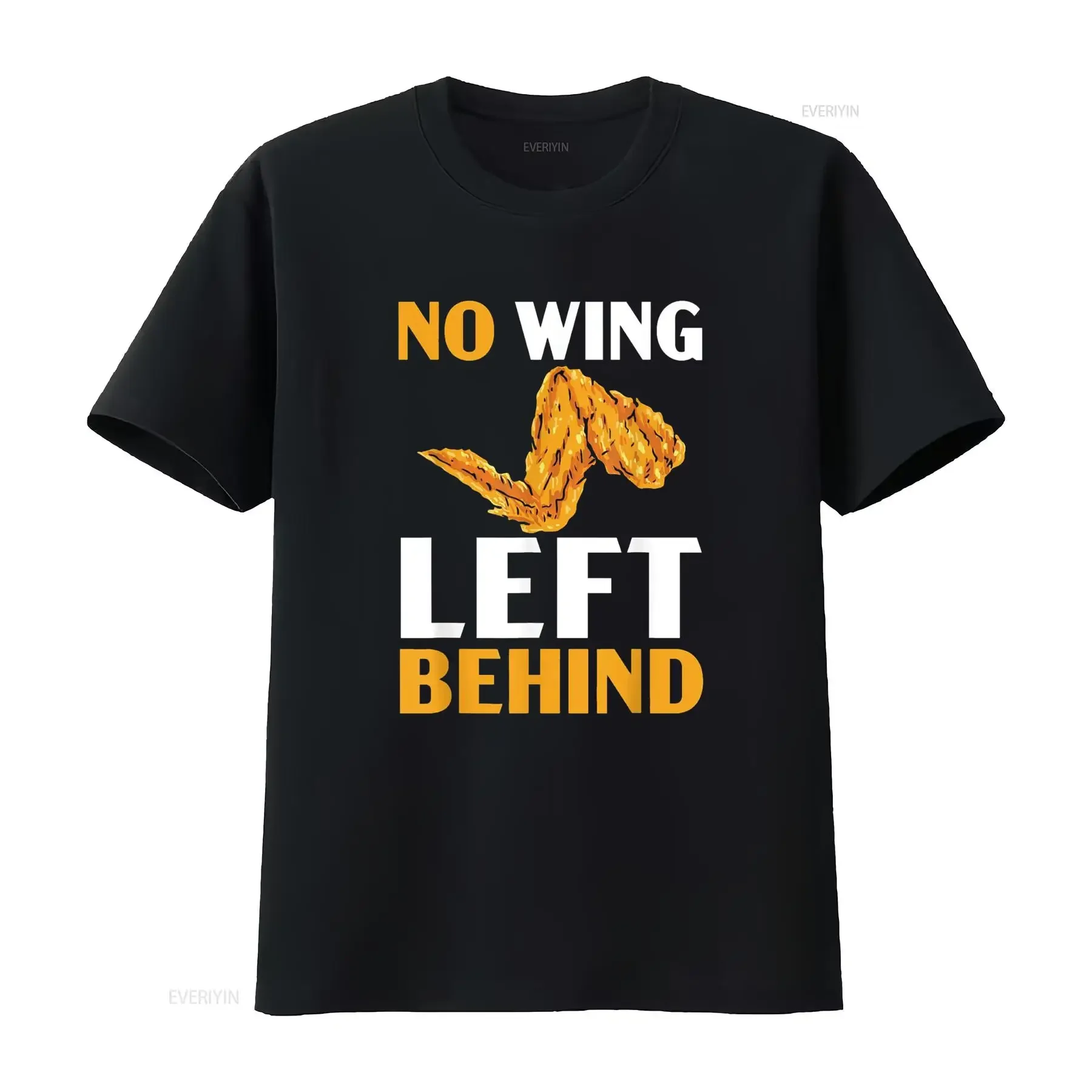 Buffalo Wings Foodie American Food Lover Chicken camiseta negra vintage lavada cómoda ropa de diseñador homme ligeramente
