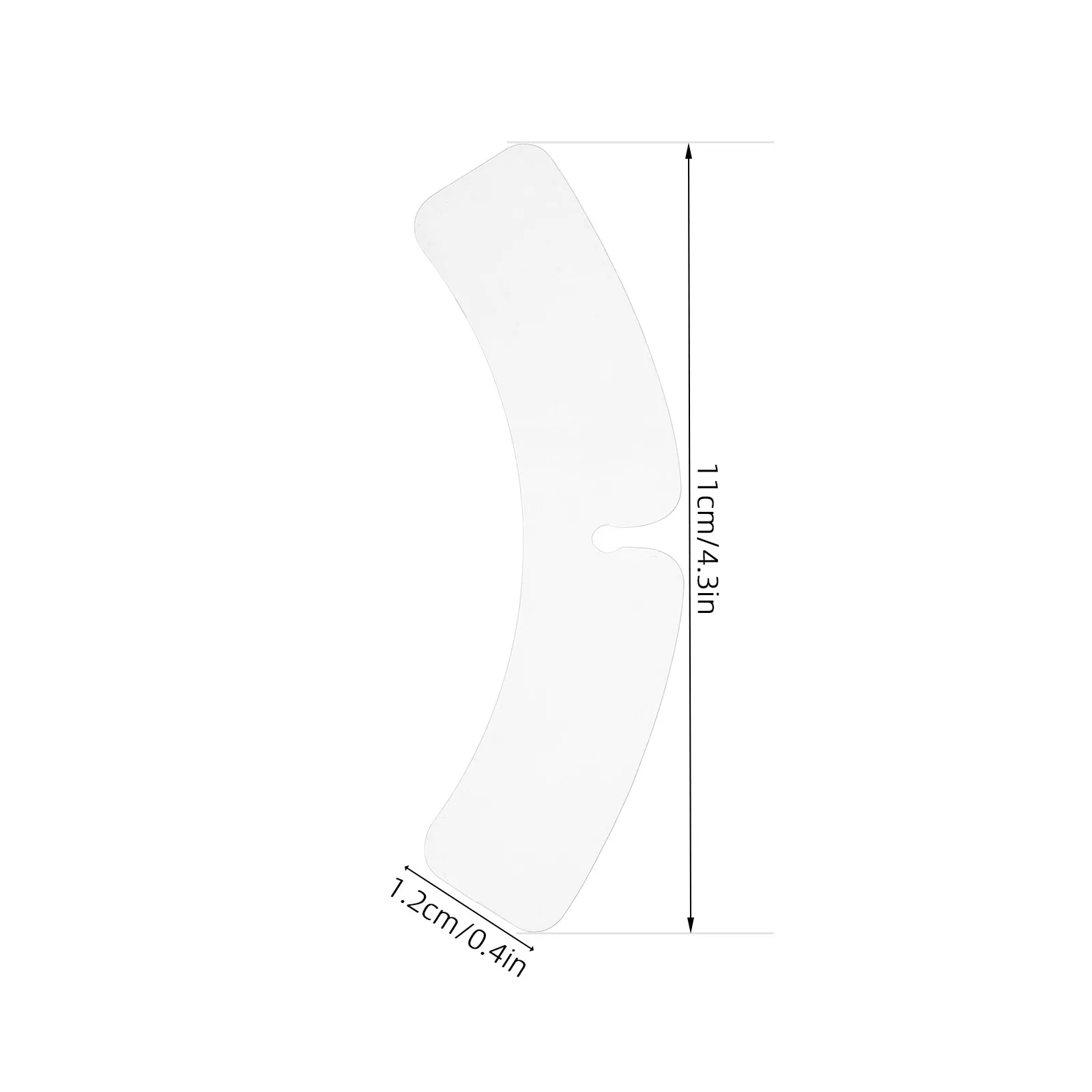200Pcs Plastic Collar Stays Universal Fit Shirt Collar Support Strips for Mens Dress Shirts Enhance 3D Shape Lasting Structure