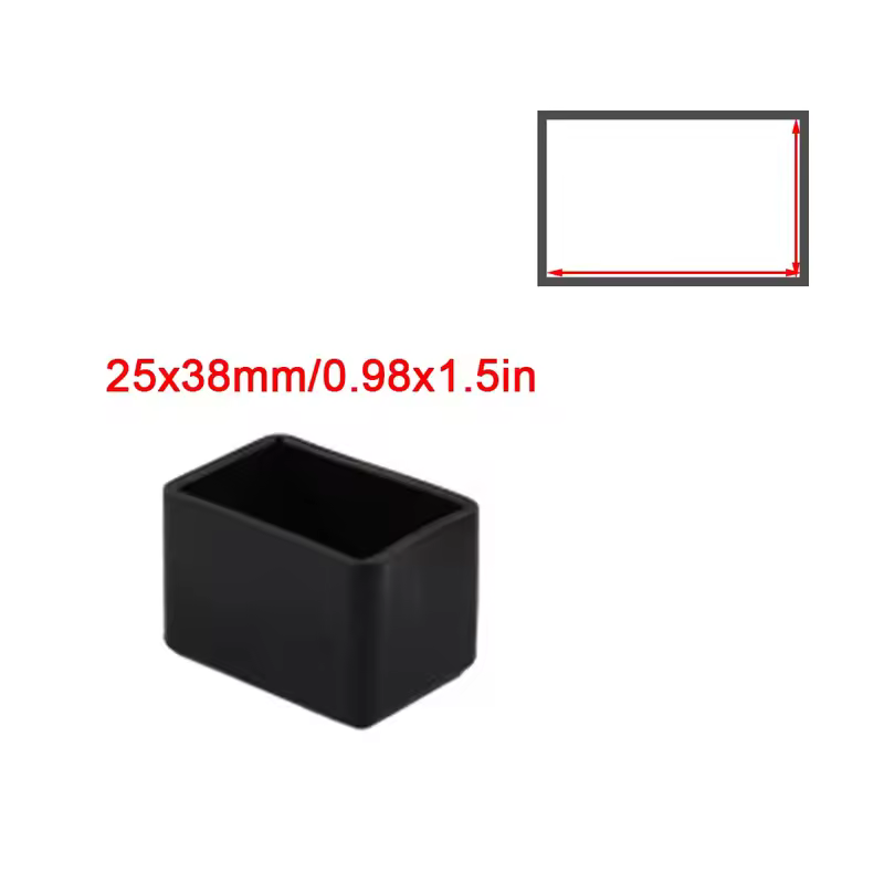 Square Silicone Chair Leg Caps Non-slips Table Foot Dust Cover Socks Floor Protector Pads Pipe Plugs Furniture Leveling Feet - Image 8
