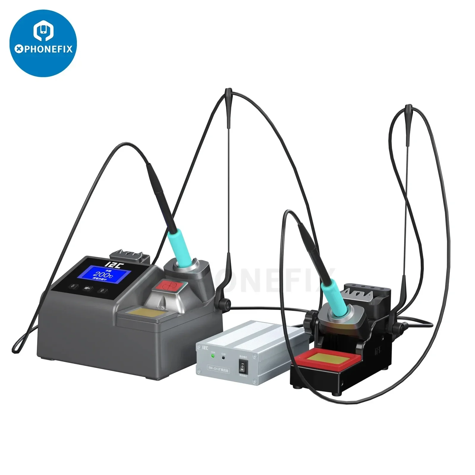 I2C SW-CH recentemente base de expansão de mesa de soldagem para estação de solda Aixun Aifen JBC T115 T210 T245 alça com base de sono