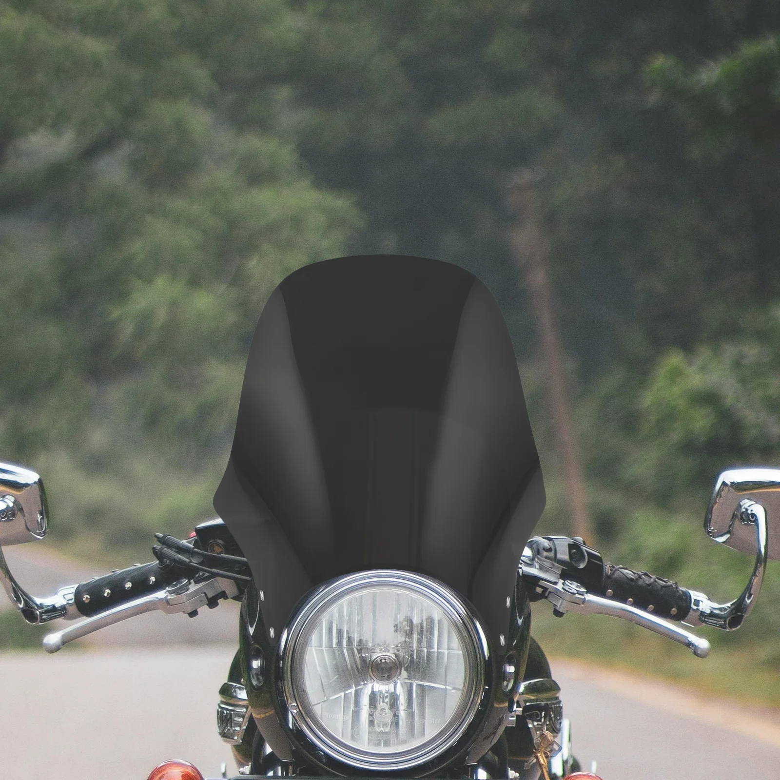

Universal Motorcycle Windshield Stylish Design Wind Deflector Protection Against Rain Debris Compatible with Multiple Models