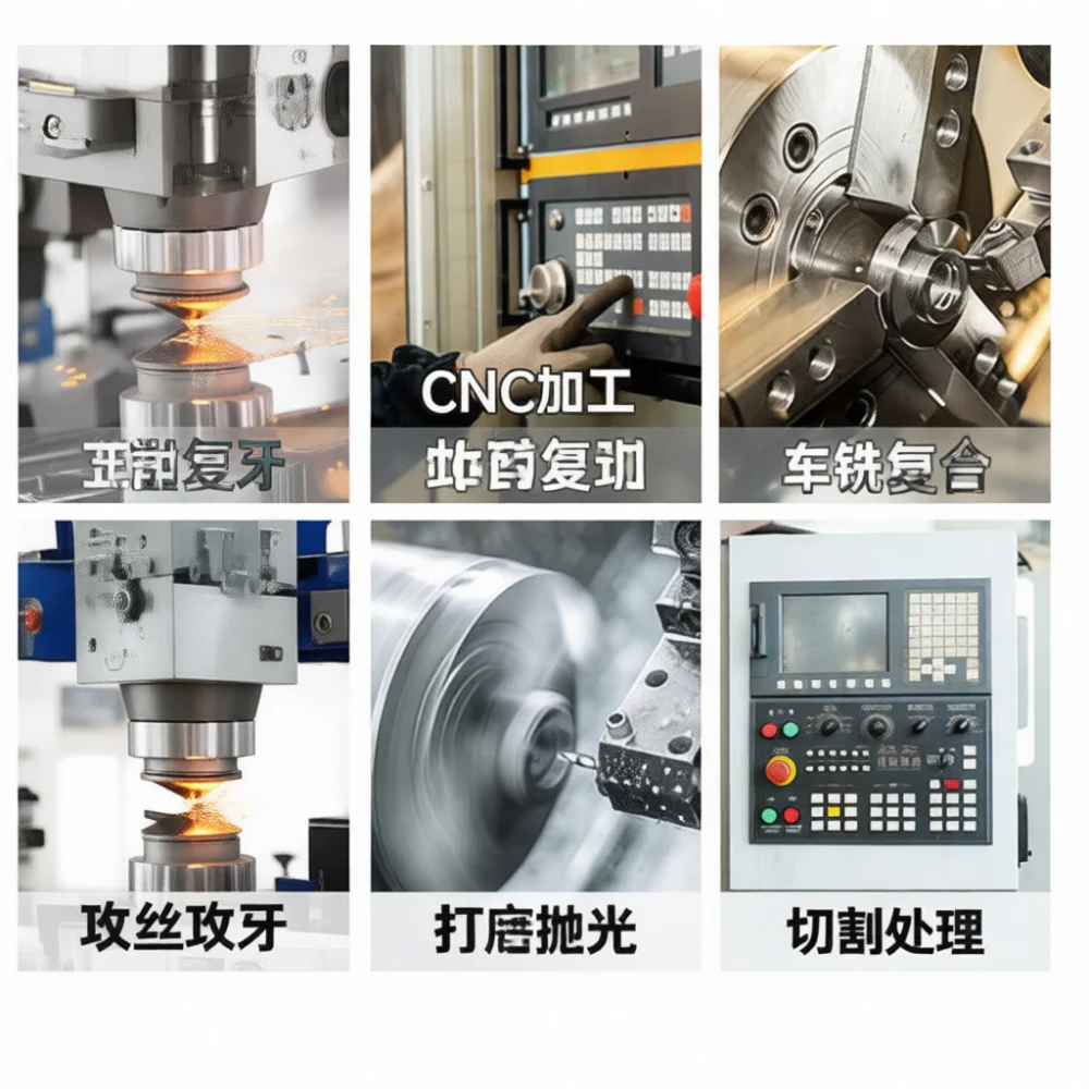 Precision CNC Metal Hardware Parts Custom Lathe Aluminum Turning Components Accessory For Electric Polisher Construction Kit