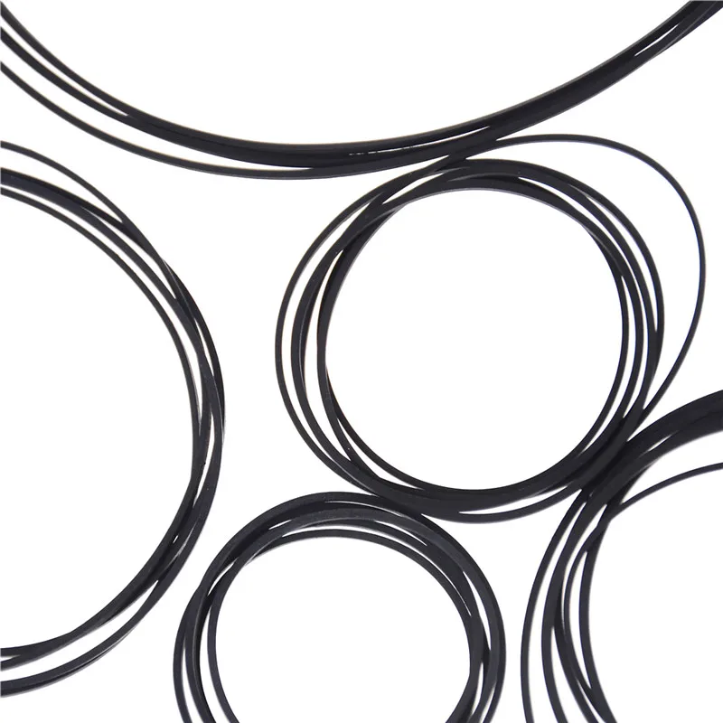 Small Fine Pulley Pully Belt Engine Drive Belts For DIY Toys Module Car 40pcs