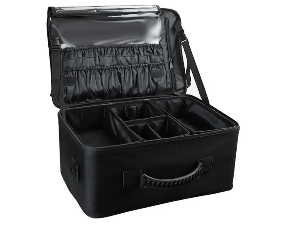 Professional Travel Makeup Bag Large Capacity Women Organizer Case travel Makeup Suitcase bag Women Cosmetic Suitcase Makeup Bag