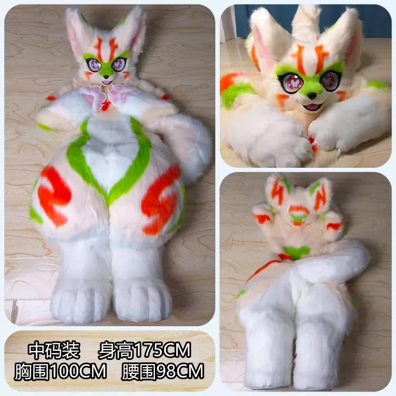 

Новый Cos Fursuit Kigurumi Furry Косплей Костюм Paw Head Base Comiket Furry Animal Cat Beast Маска Костюм Подарок Талисман 175 см