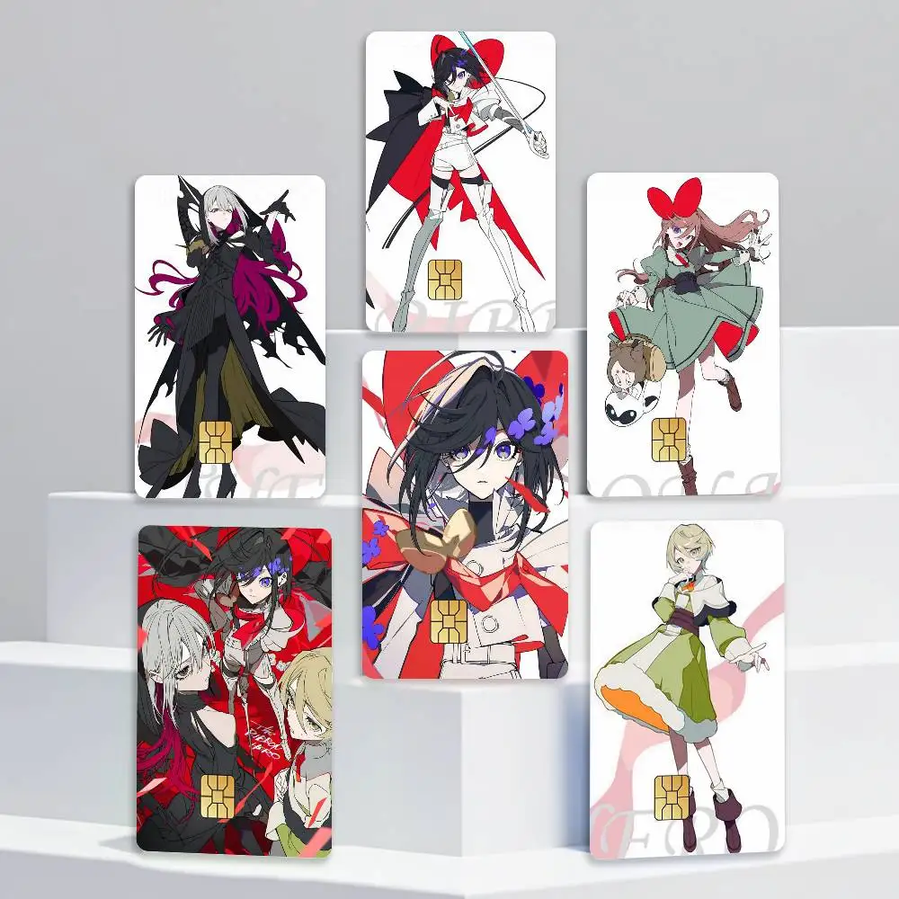Sapphire THE Ribbon Hero Anime Card Stickers for Bank Access Protective Waterproof Film Cover Sticker Gift