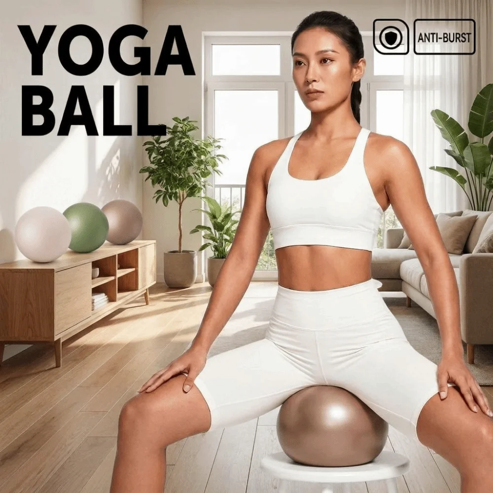 Sports 22 cm Yoga Ball Inflatable Soft Pilates Ball Slip Resistant Thickened Fitness Pilates Ball Pelvic Floor Muscle Training