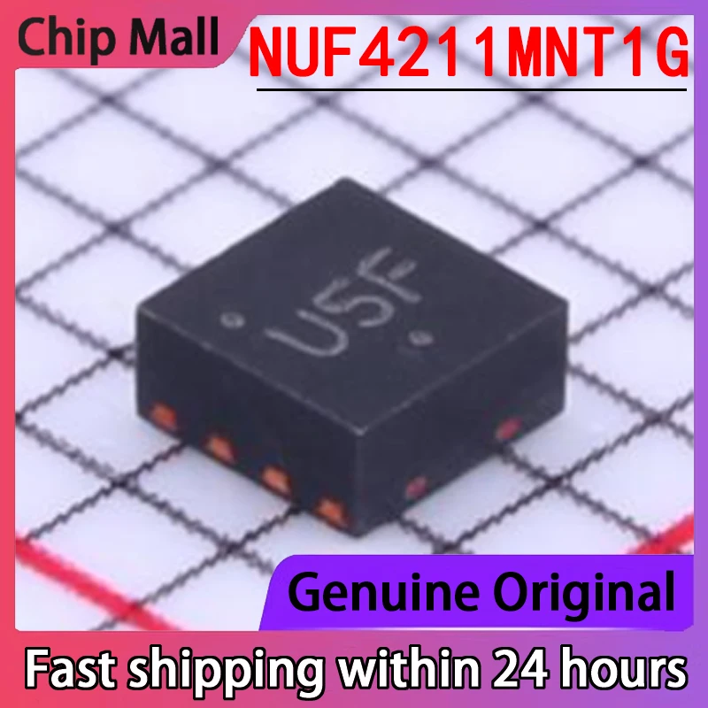 5PCS Brand New Original NUF4211MNT1G Packaged QFN8 EMI Filter (RC, LC Network) Genuine in Stock