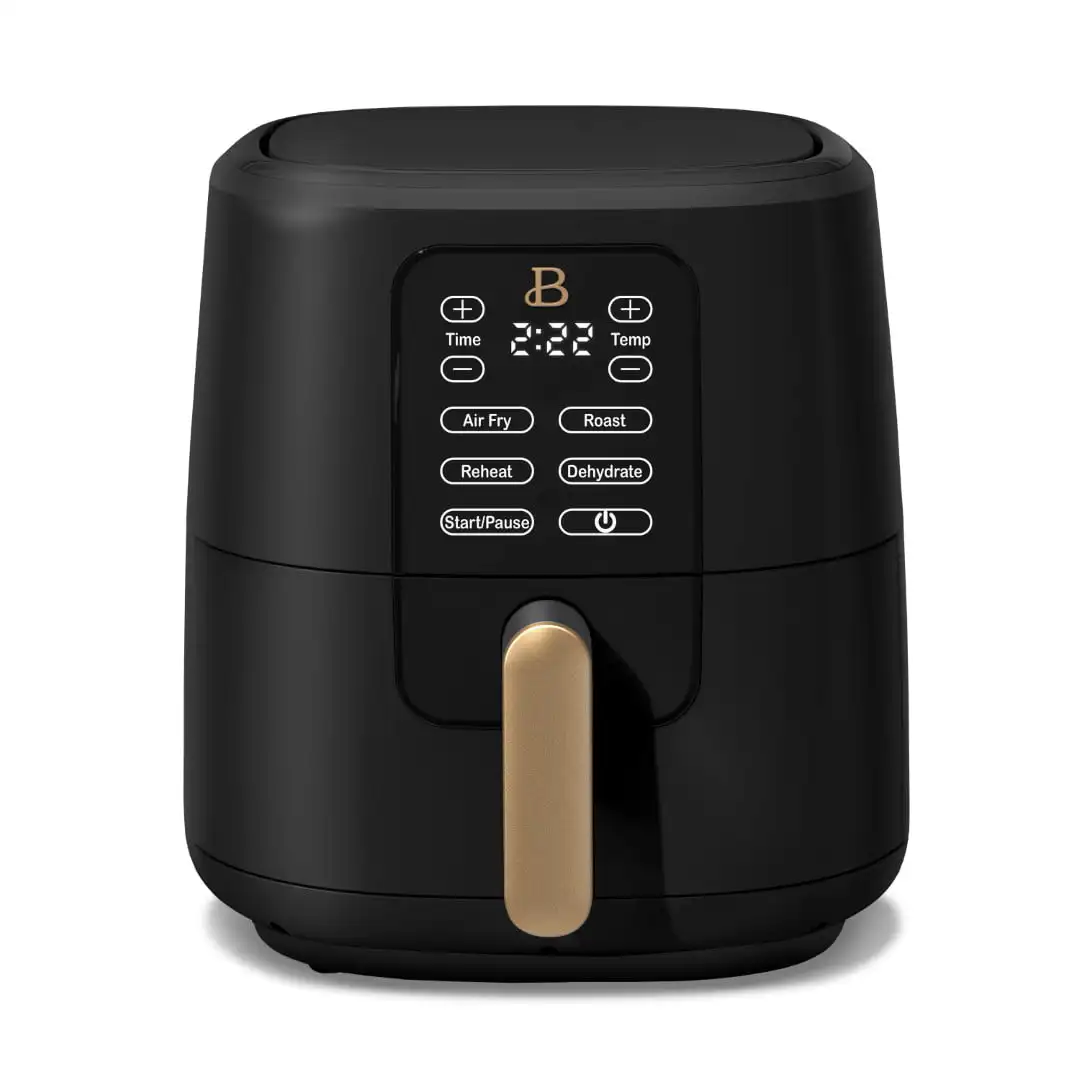 

oil-free air fryer 6 Quart screen Air Fryer, Black Sesame by Drew Barrymore