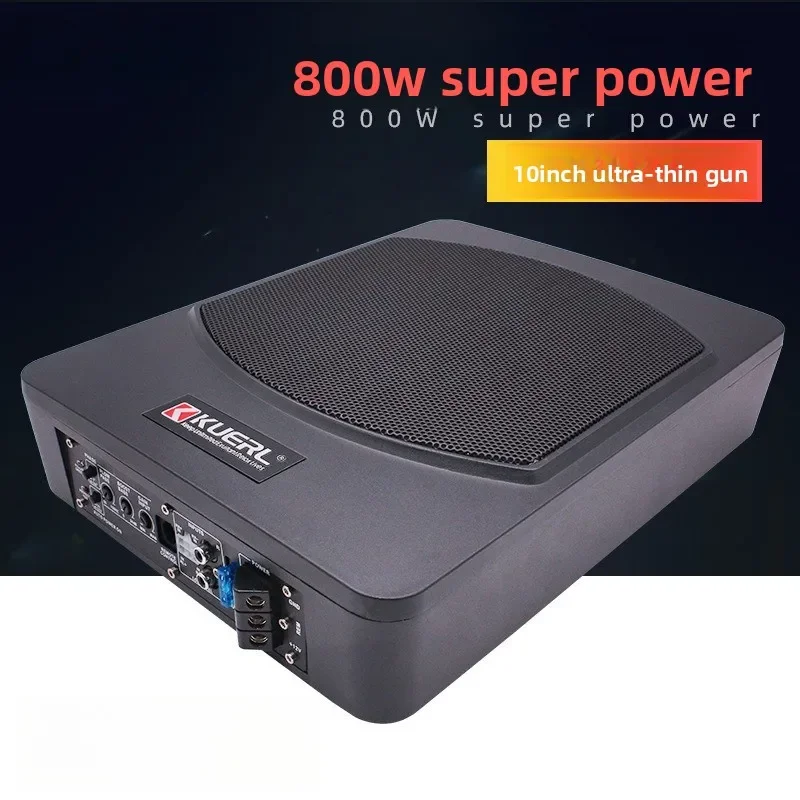 Stable 800W Car Audio Modified 12V High-power 10-inch Car Ultra-thin Subwoofer