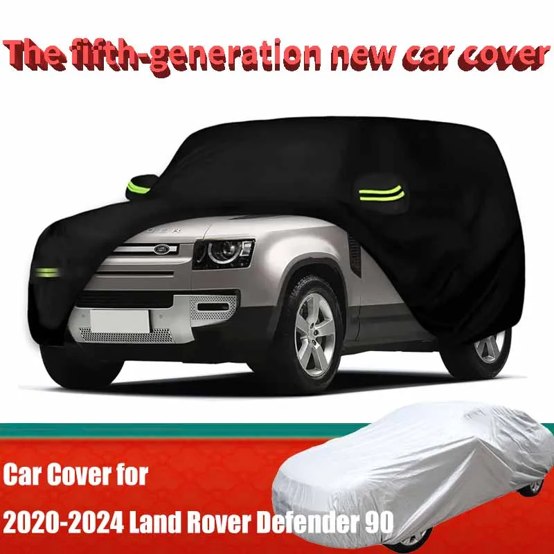 

Car Covers for 2020-2024 Land Rover Defender 90 2-Door (Black) Custom Waterproof All Weather Protection Outdoor Waterproof