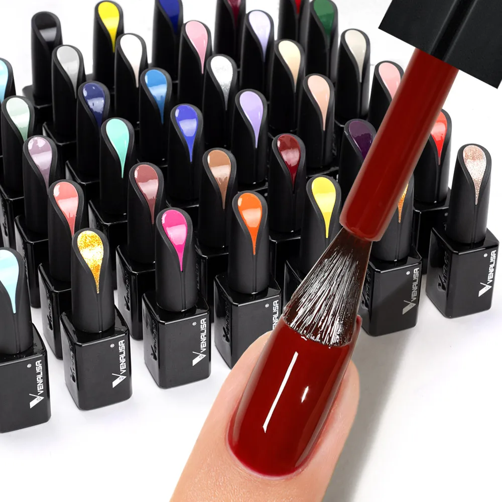 15ml VENALISA Color Nail Gel Polish Ultra Glossy Anti-Yellow Diamond Top Coat Soak Off UV LED Semi Permanent Gel Nail Lacquer