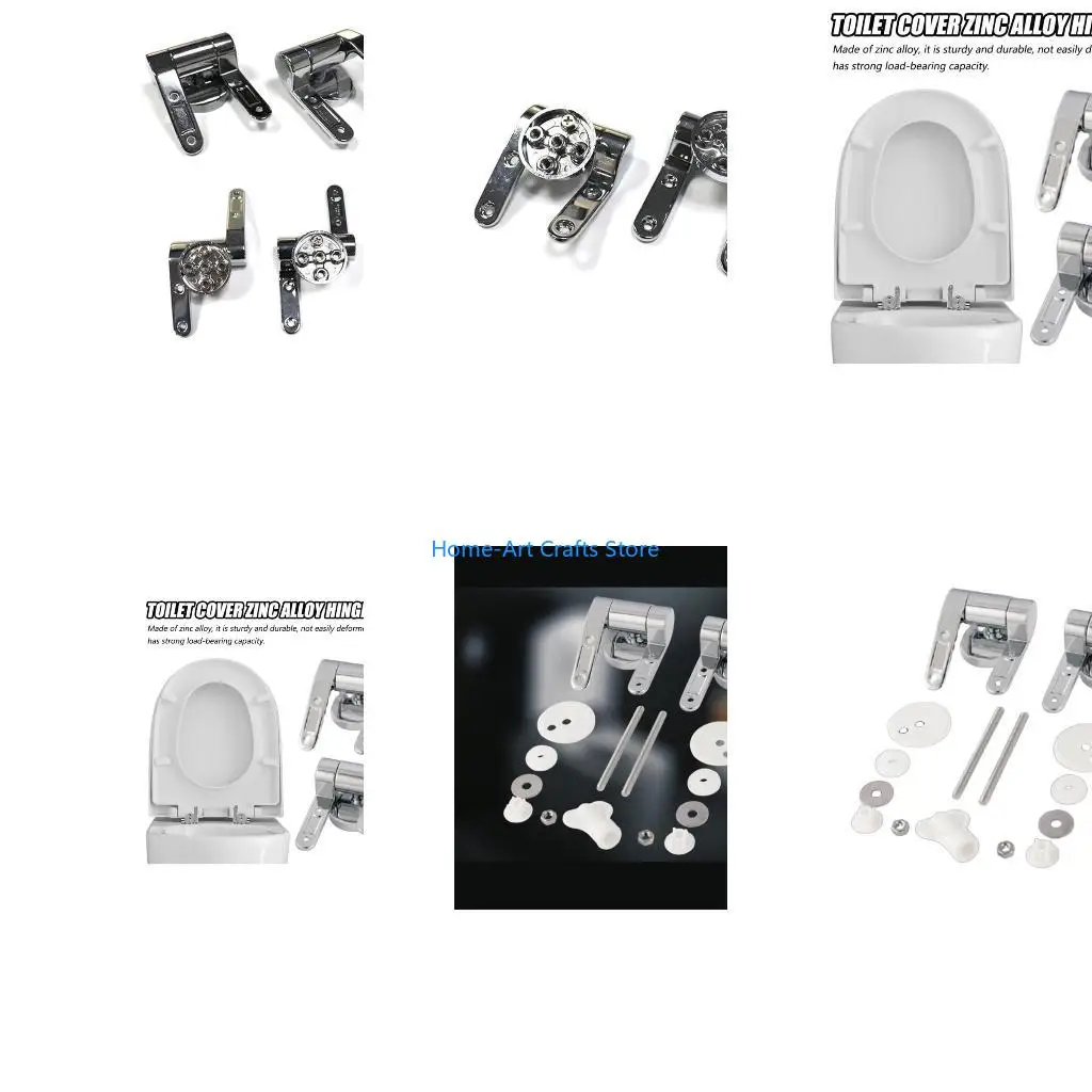 

Y3NA Upgraded Toilet Hinges Toilet Lid Hinges with Slow Drop Mechanism for Bathroom