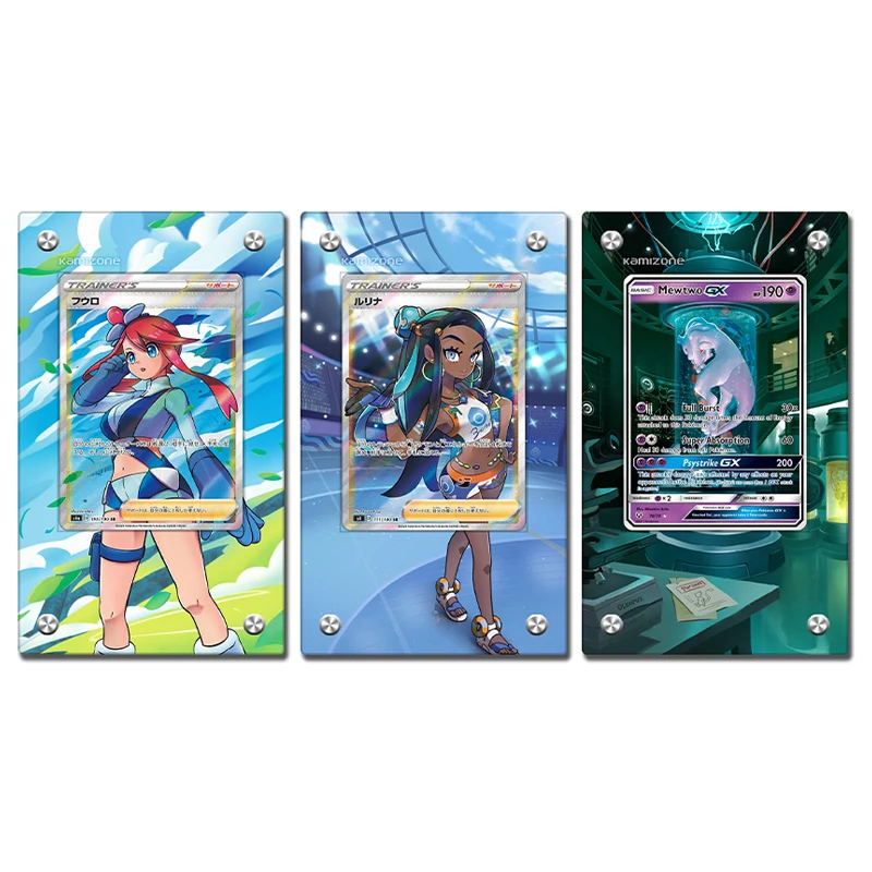 Pokemon Ptcg versione giapponese Trainer Collector Card Display Hd Stand espositore in acrilico in piedi non Include carte