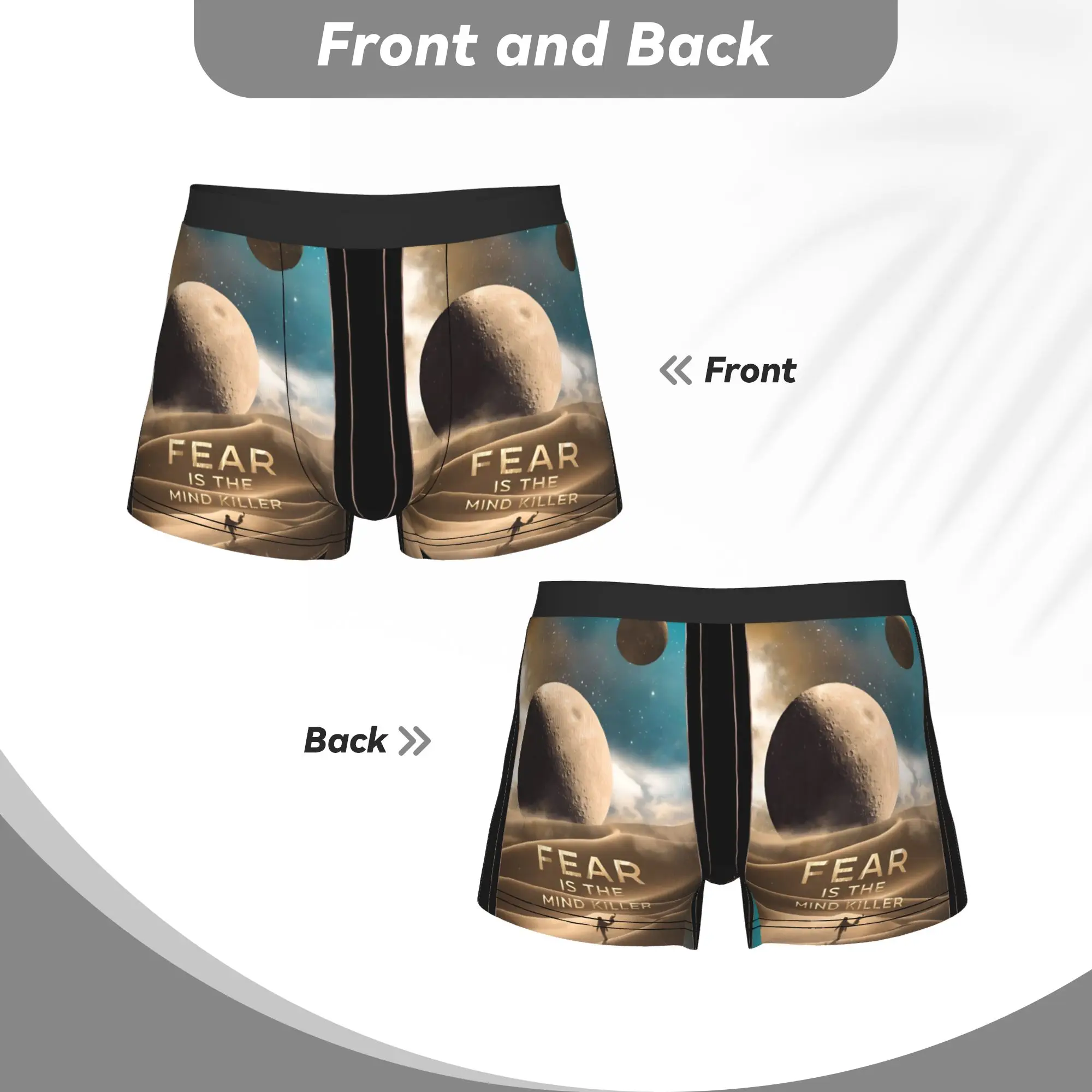 Moons, Muad’Dib on Arrakis DUNE Underpants Breathbale Panties Man Underwear Comfortable Shorts Boxer Briefs view 4