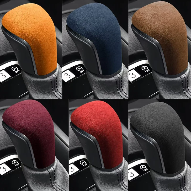 

Black Suede Shift Knob Cover for Toyota Camry Avalon Corolla Levin Frontlander CHR- Car Interior Accessories Auto Trim Protector