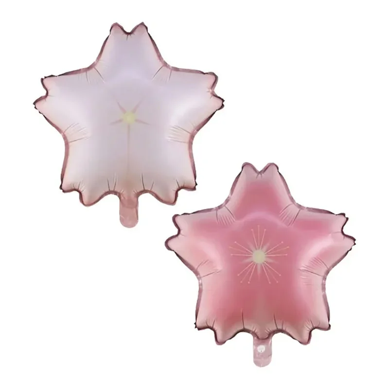 Ballon rose en aluminium Sakura, 2 pièces, fleur de cerisier, étoile, décoration de fête de remise de diplôme, à hélium
