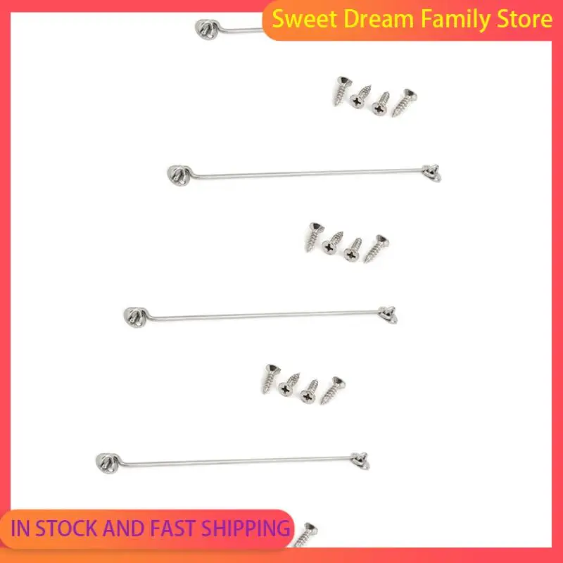 

SDFC-4Pcs 40.6Cm Catch Eye Cabin Hook Shed Gate Door Window Lock Hasp