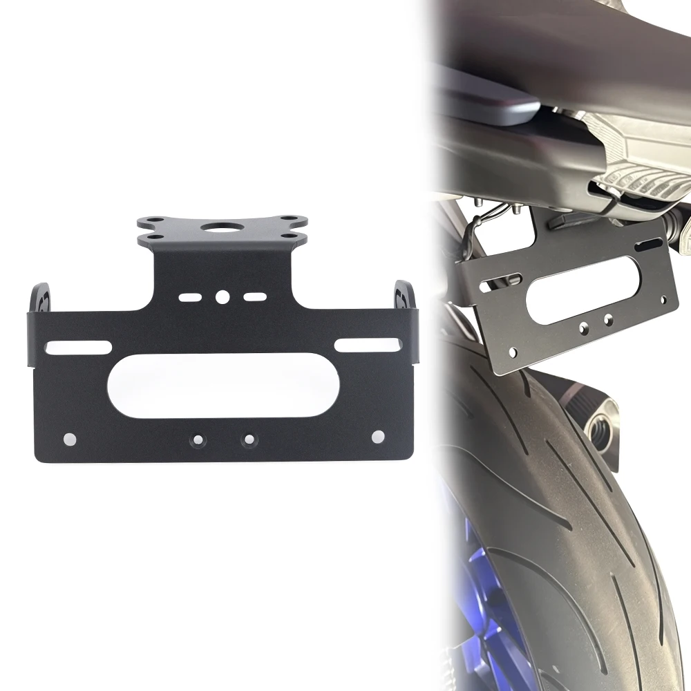 

Fit For YAMAHA MT125 MT-125 2020-2024 2025 License Plate Holder Frame LED Light Motorcycle Tail Tidy Fender Eliminator Bracket