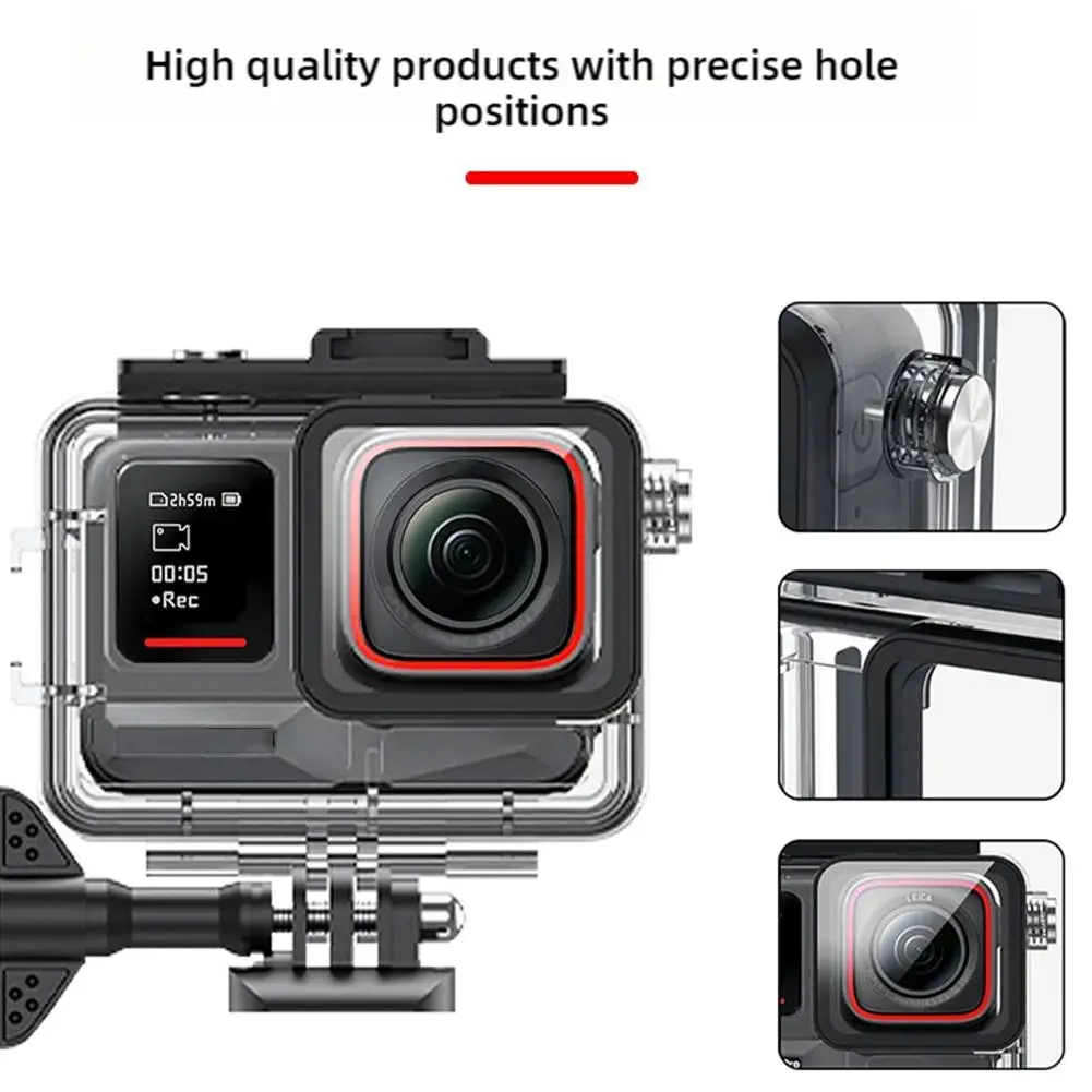 Waterproof Housing Case For Insta360 Ace Pro 2 Underwater Diving Protective Case Anti-scratch Clear Sports Camera Accessories