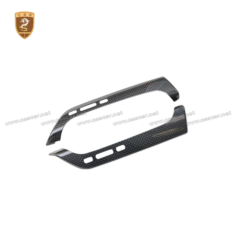 Left -Hand Drive Paste Style Car Center Control Interior Accessory For Rolls-Royce Cullinan Dry Carbon Fiber Steering Wheel Trim