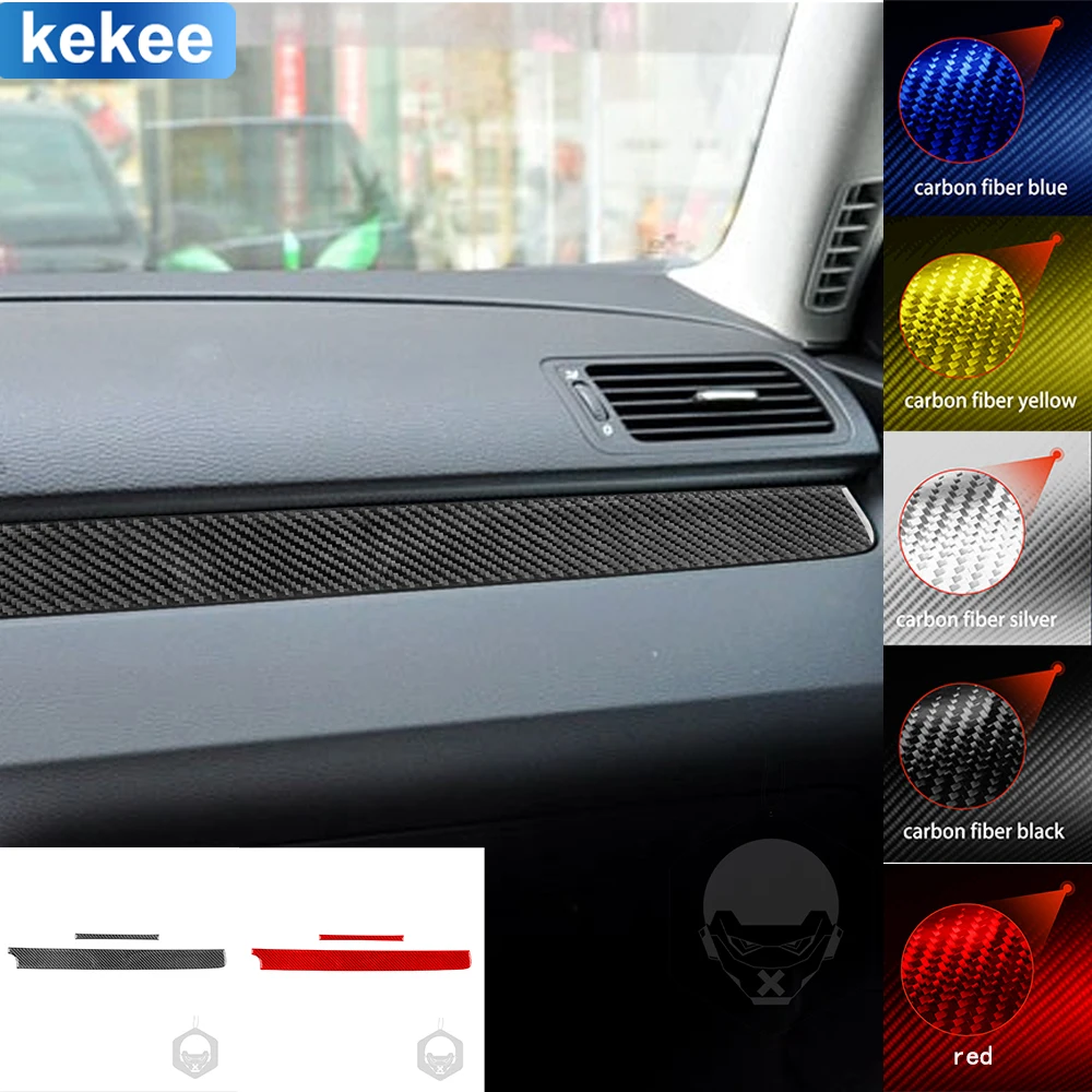 

For VW Volkswagen Passat B6 2006-2011 Dashbaord Glove Box Trim Panel Cover Real Carbon Fiber Sticker Car Interior Accessories