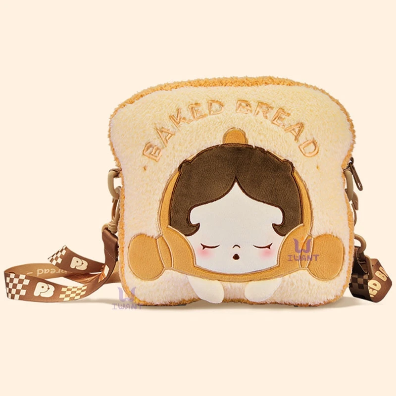 Kawaii Skullpanda Plüschtasche Pucky Labubu Weiches Plüschkissen Niedliche Getreide Toast Serie Aufbewahrungstasche Labubu Trendiges Spielzeug Weihnachtsgeschenke