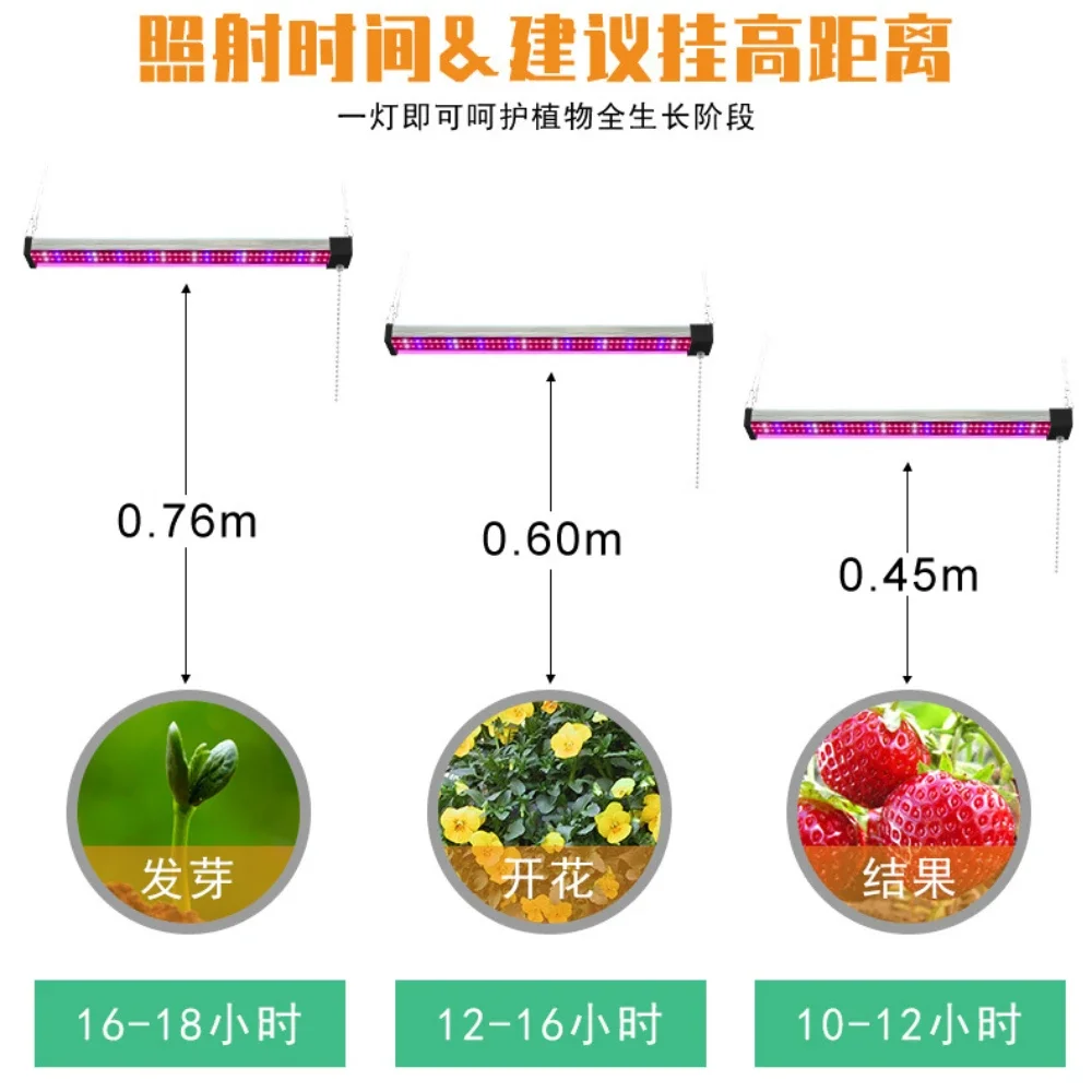 Лидер продаж, новинка, 1/2/4/6 шт., лампы полного спектра для выращивания цветов в теплицах