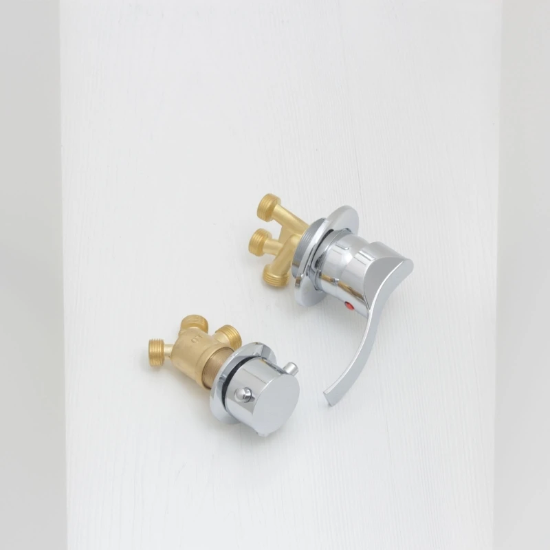 Válvulas de torneiras de cobre de 1/2" alternam facilmente entre água quente e fria para chuveiro Dropship