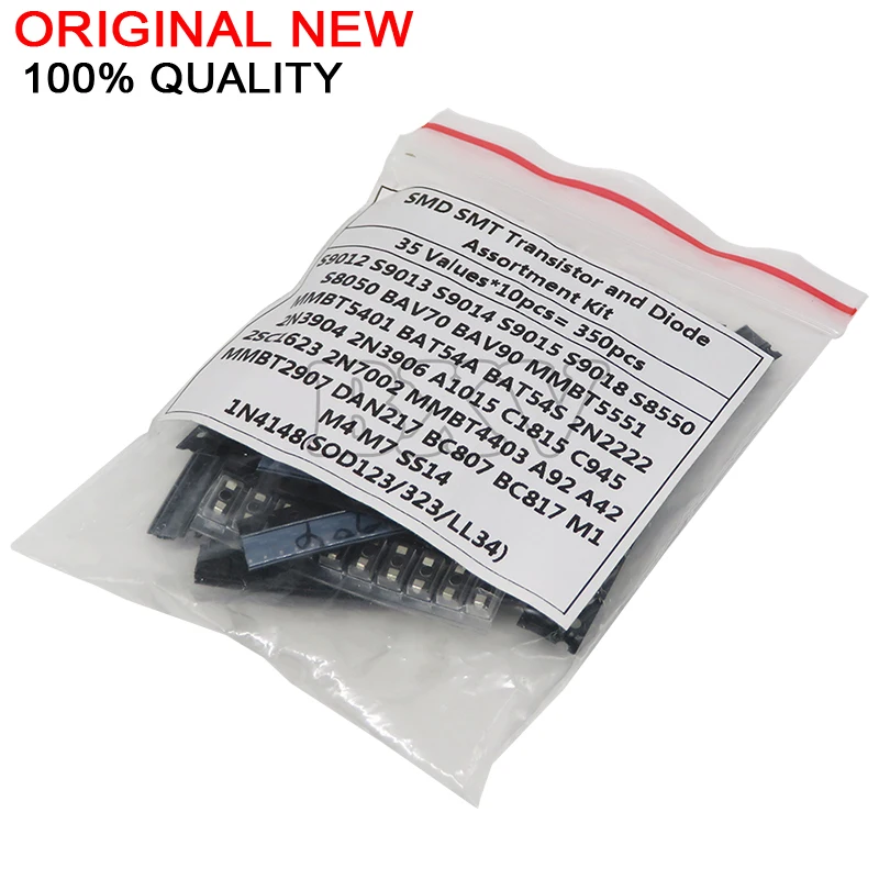 35Values*10PCS=350PCS SMD SMT DNIGEF Transistor And Diode Assortment Kit