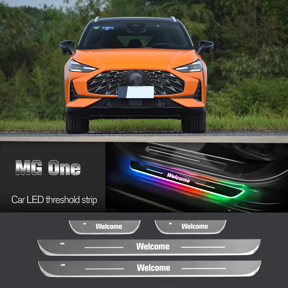 

Car Door Sill Light For MG One 2021-2023 2022 Customized Logo LED Welcome Threshold Pedal Lamp Accessories