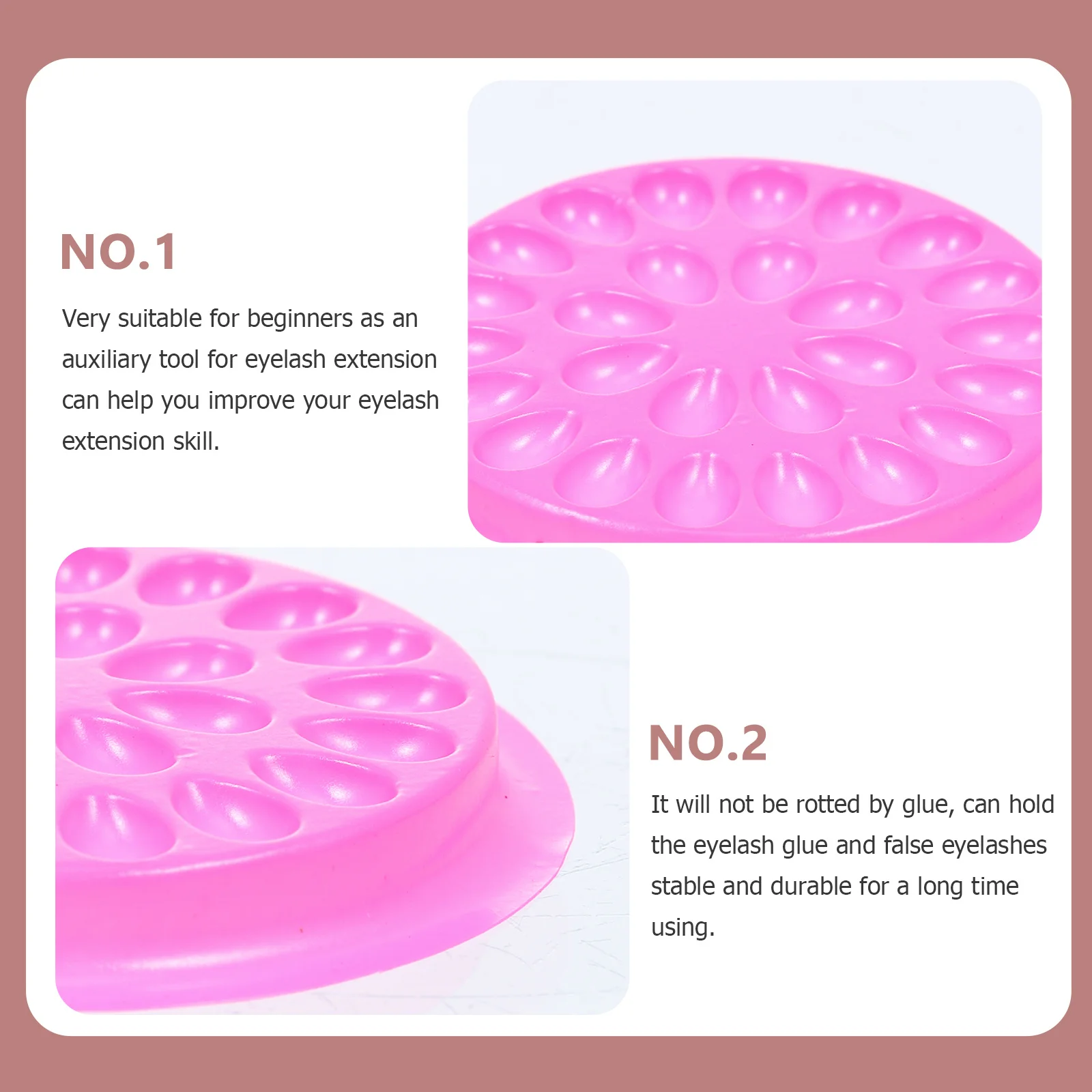 100 قطعة أصحاب رمش كاذبة قسط بولي كلوريد الفينيل الغراء لوحات تأخير لتمديد رمش المبتدئين تطعيم المعونة صالون العرض #3