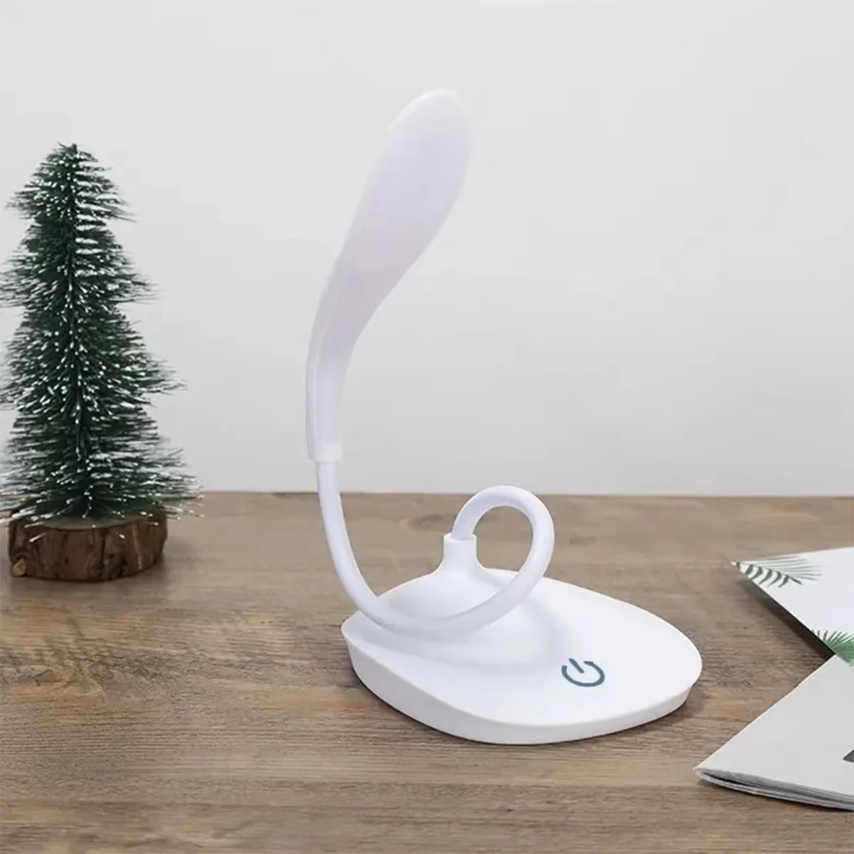 Desktop Touch 3 Modes Student Reading Lamp USB Eye Protection Night Light Rechargeable Dimming LED Desk Lamp Bedroom Office