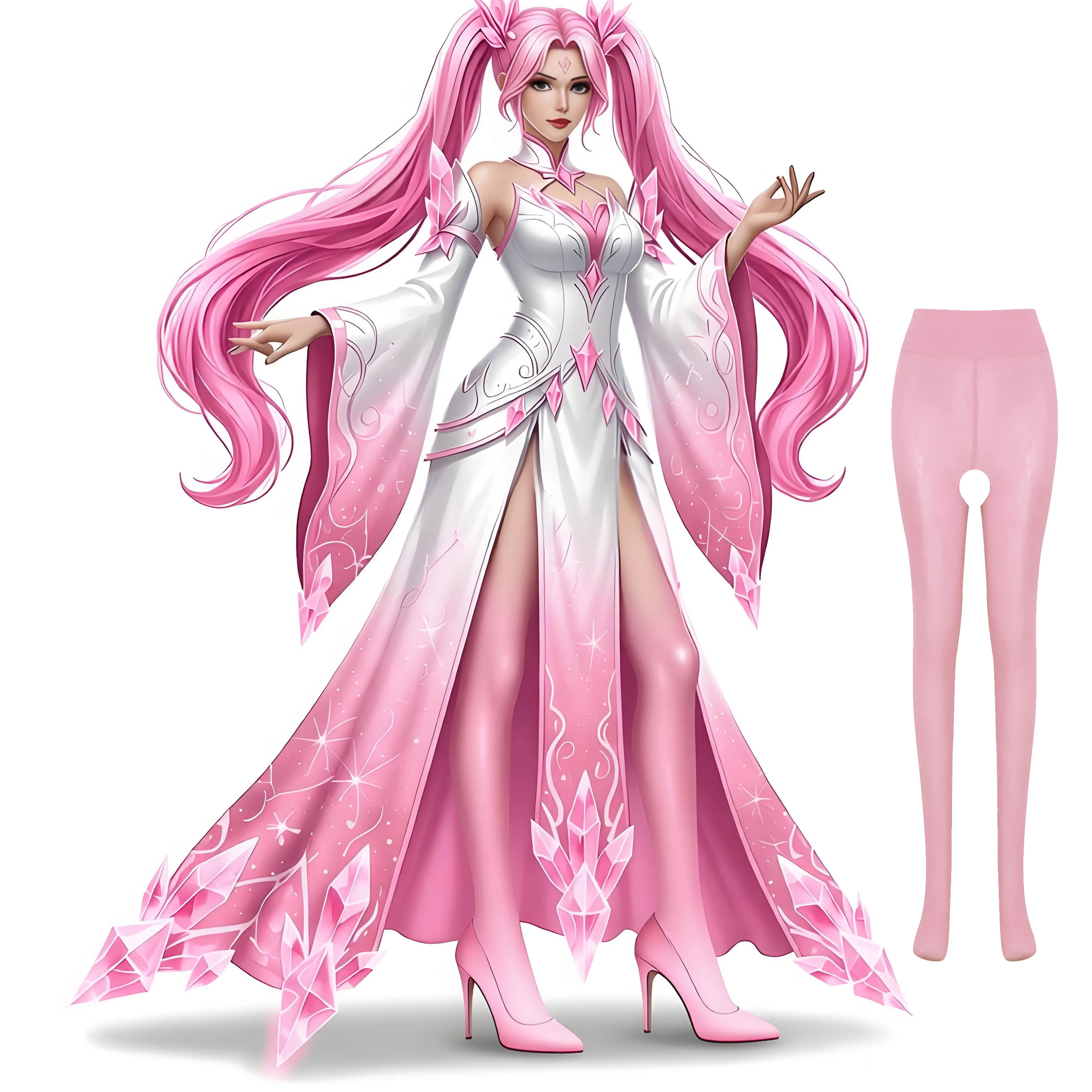 

2p Women High Oil Content Glossy Horse Oil Stockings Plus Size Ultra Thin Socks Anime Role-playing Crotchless Sheer Tights Socks