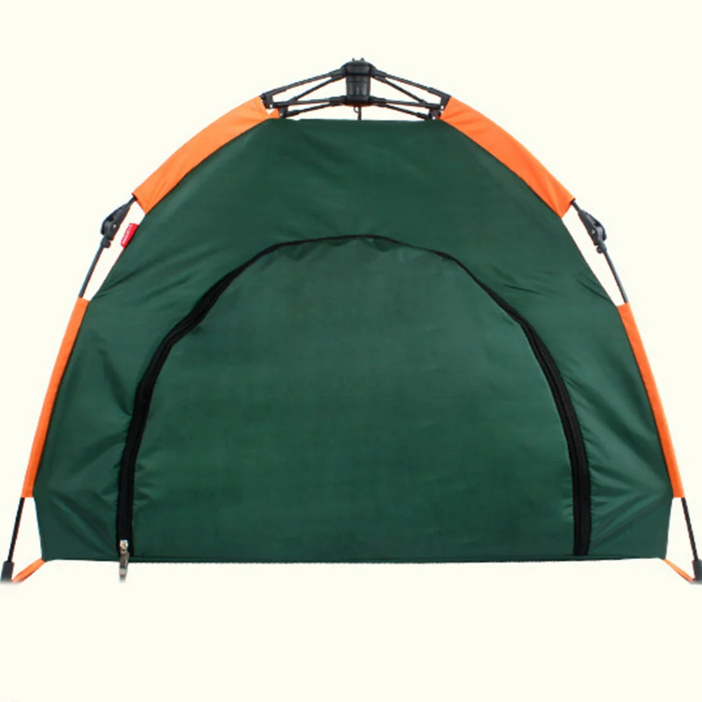 Foldable Pet Tent Portable Indoor Outdoor Play Tent Polyester Waterproof Rainproof Sunscreen with Removable Mat