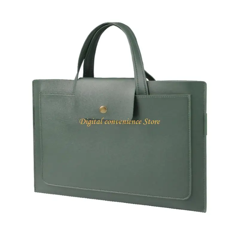 

97QA Office Ready Laptop Case With Foldable Stand Feature PU Material And Spacious Velvets Lined Compartments