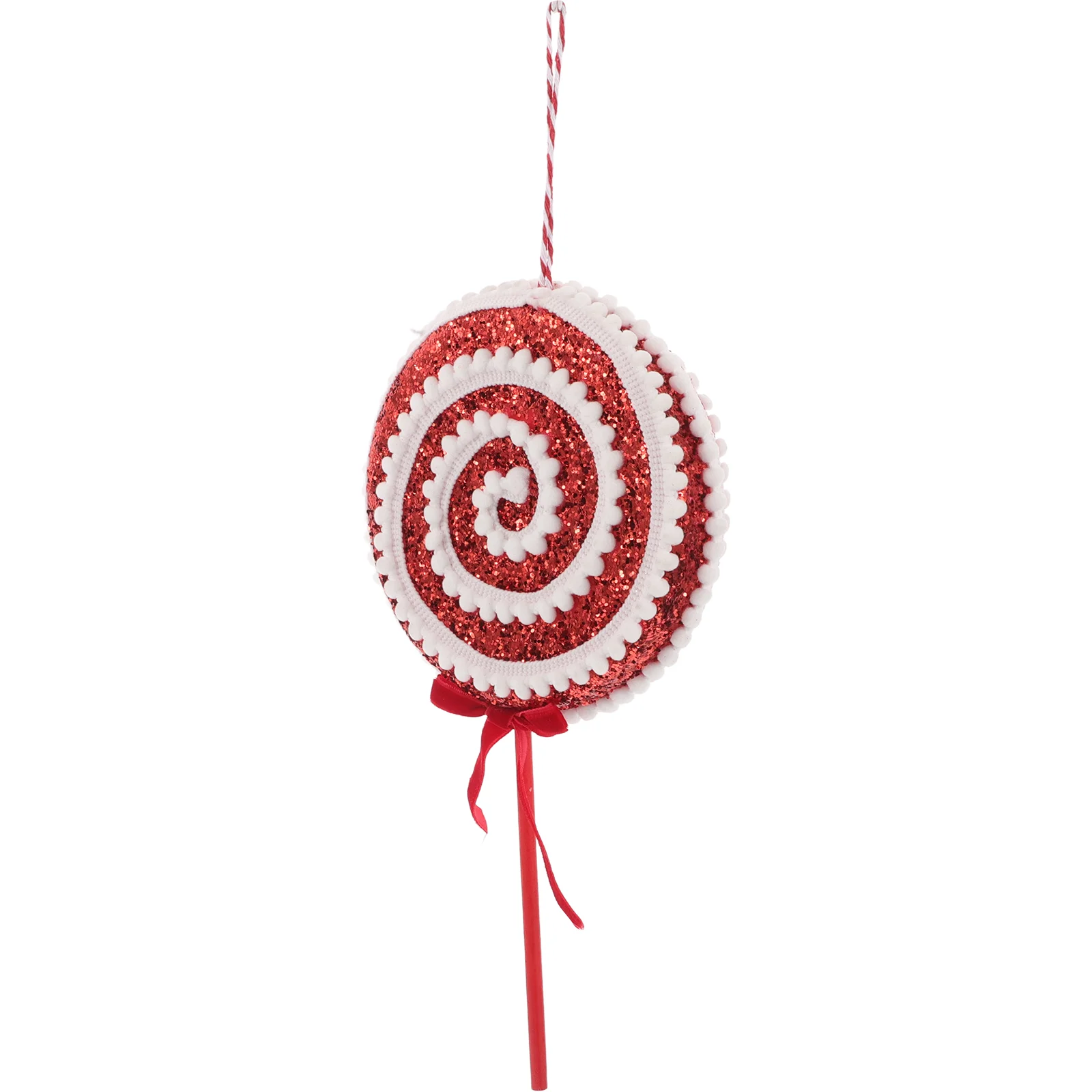 Christmas Decorations Candy Photo Booth Props Flash Cane Plush Lollipop Tree Ornament Hanging