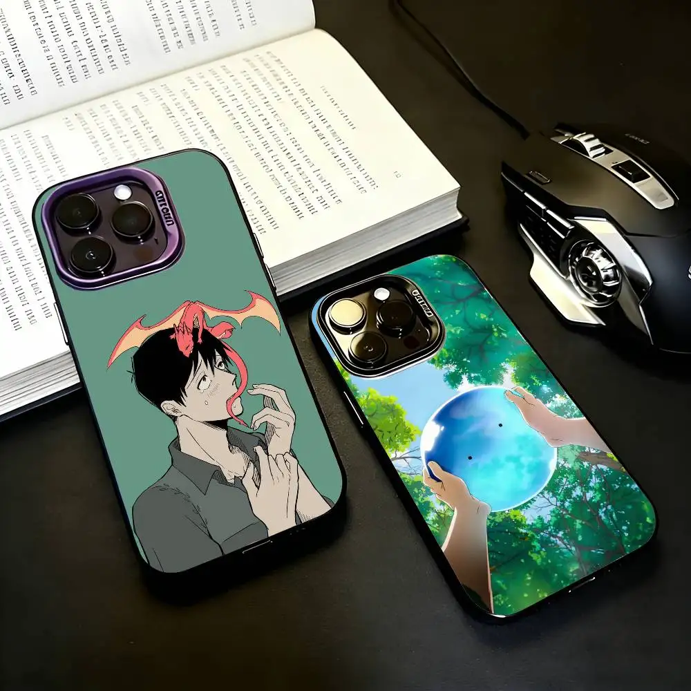 

Campfire Cooking Tsuyoshi Mukouda Phone Case For iPhone17,16,15,14,13,12,11 Plus,Pro Max Black Candy silver phone case