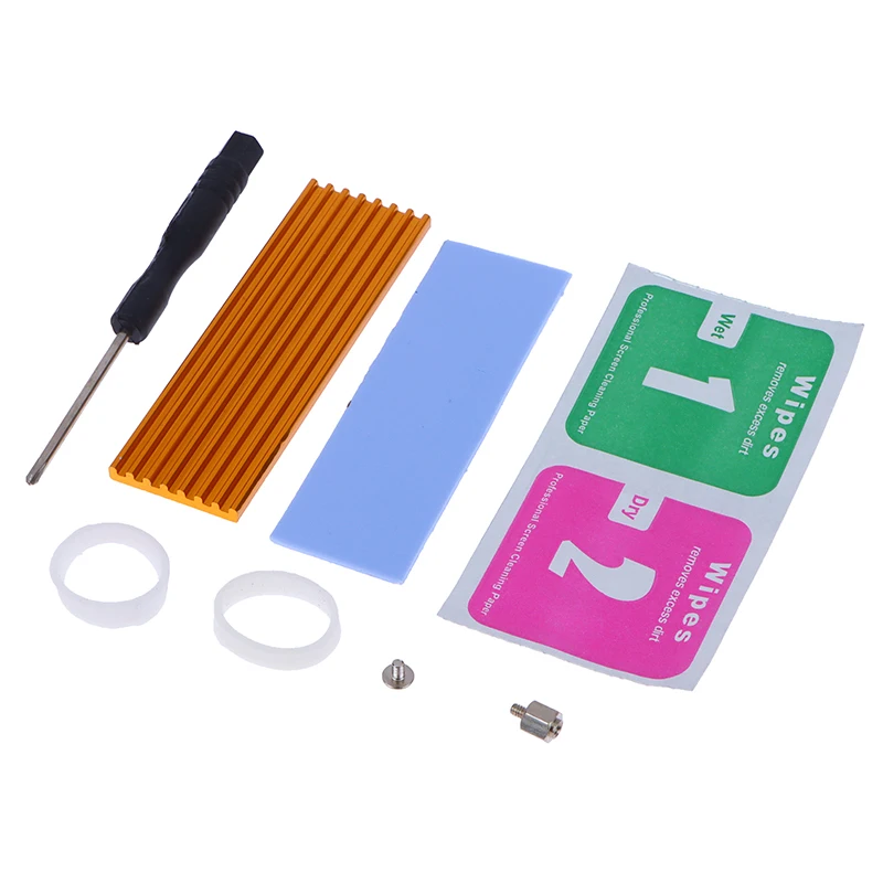 

Лидер продаж, 1 комплект, алюминиевый охлаждающий радиатор, термопрокладка для n80 nvme m.2 ngff 2280 pci-e ssd с термопрокладкой, радиатор HDD