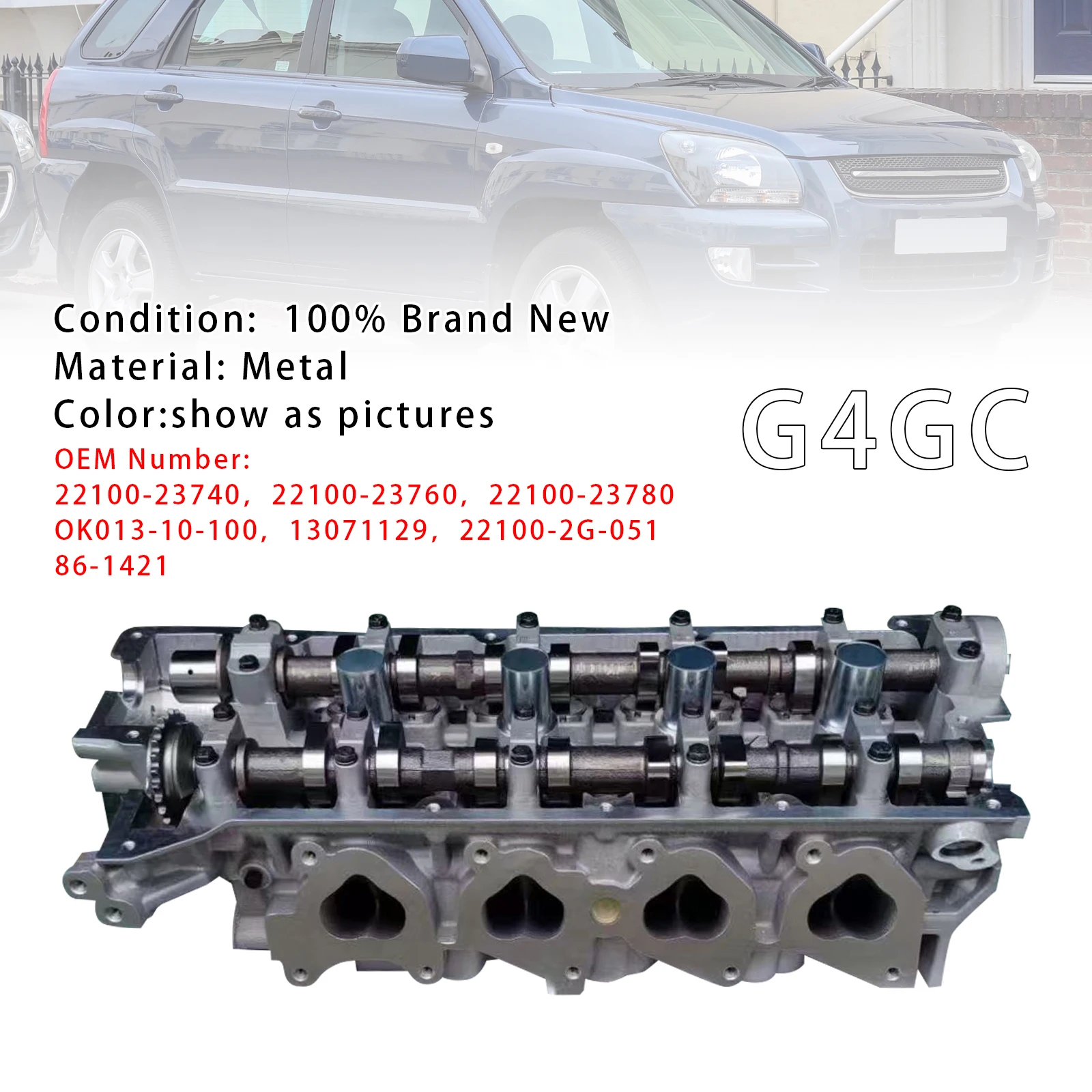 

Artudatech G4GC Cylinder Head Assembly For Hyundai Tucson 2.0 Kia Sportage 2.0 2008-2010 Car Accessories