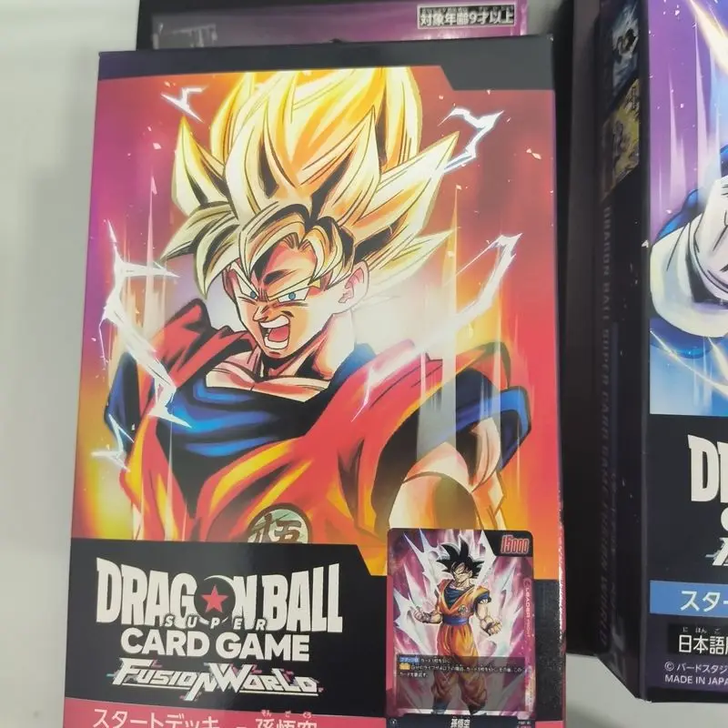 Bandai Dragon Ball Super Tcg Fs01 02 03 04 Fusion World Starter Deck Son Goku Kolekcja handlowa Gra karciana Prezent Zabawka