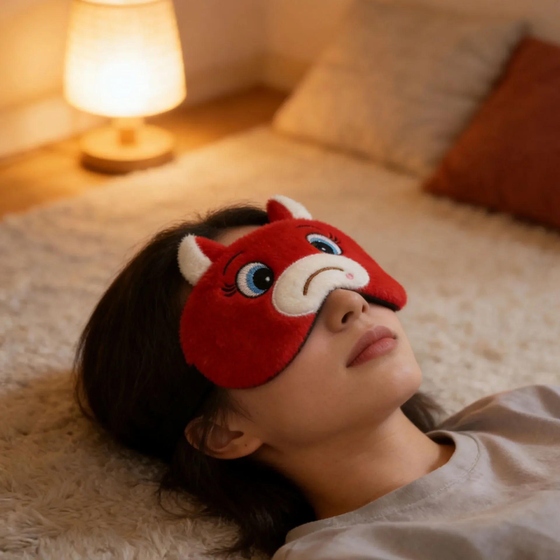 

Мультяшная плюшевая маска для глаз «Плачущая лошадь» для студентов – светонепроницаемая маска для сна, милая и удобная для сна, снимает напряжение с глаз