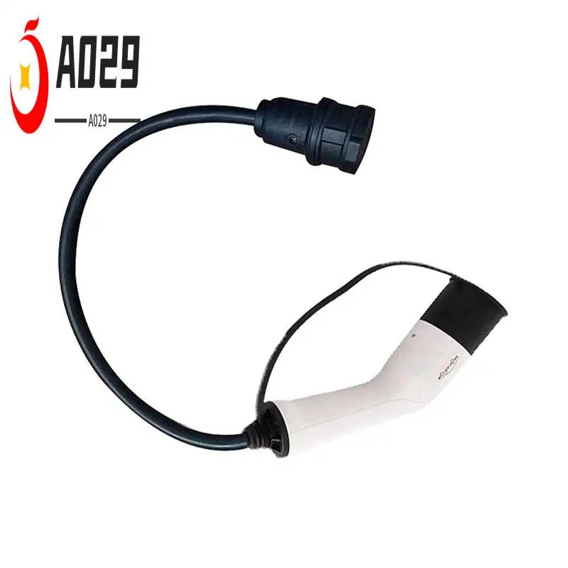 

A029-Type2 To Schuko 16A Electrical Car Type 2 Charging Side Plug To Schuko Socket EV Charging Adapter Car Charging Stations