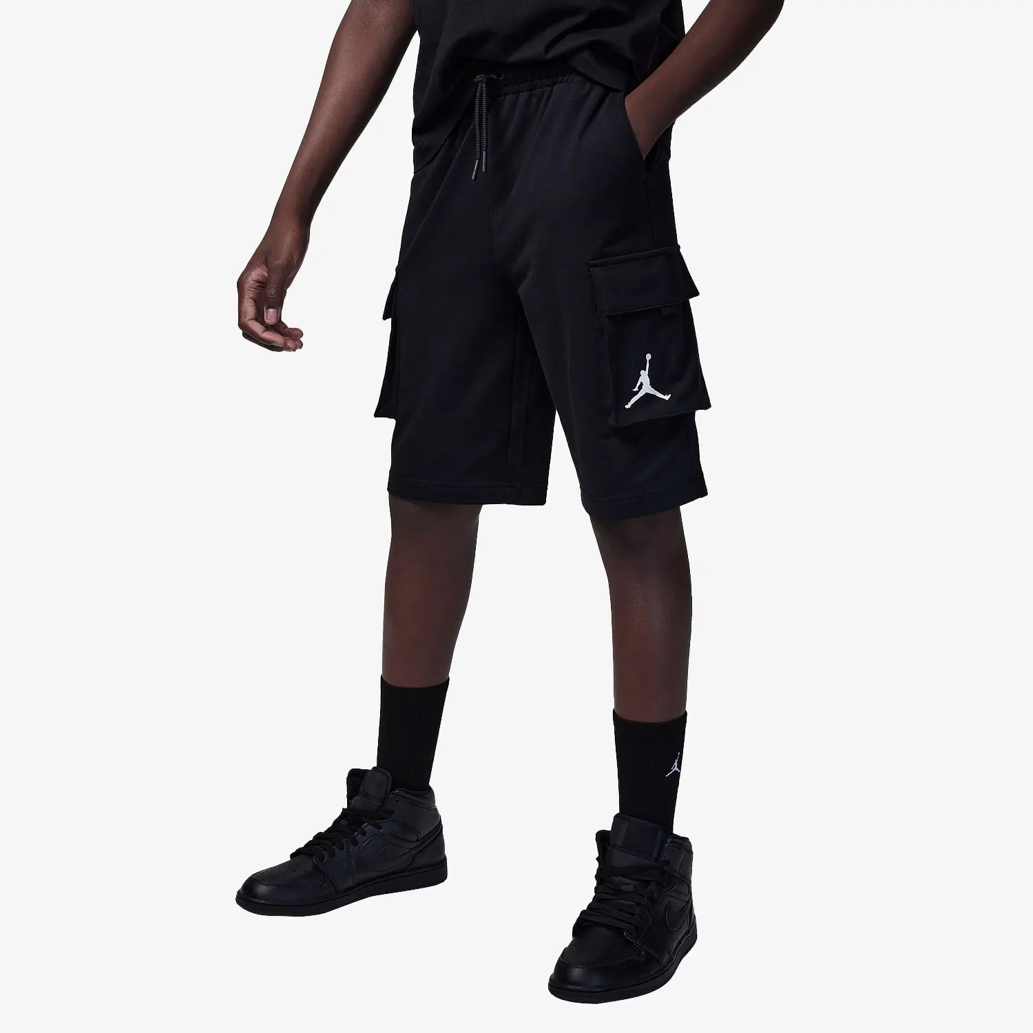 

Оригинальные детские спортивные дышащие флисовые шорты Nike JORDAN FV2634-010