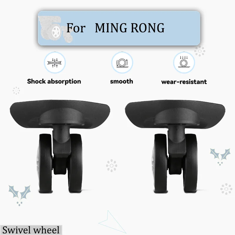 

For MING ROMG Luggage 360-degree Rotating Wheel Set Anti-slip and Wear-resistant Design Easy Installation